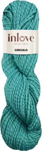 Vista 45 de Circulo Inlove Slim, 100% algodón brasileño, hilo para ganchillo y tejido, hilo suave para bebé, peso DK #3, color 1317, color solar