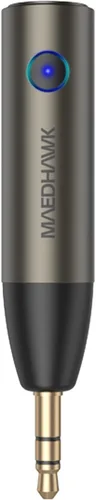 Vista 7 de MaedHawk Adaptador auxiliar Bluetooth de coche 0.209 in Receptor de audio inalámbrico para automóvil Micrófono mejorado integrado para llamadas