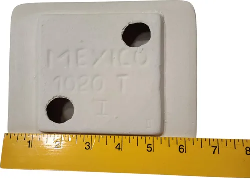 Vista 4 de DALTILE Soporte de papel higiénico TP de cerámica blanco nieve montaje en pared Thinset instalación vintage mediados de siglo retro moderno, BA1020T