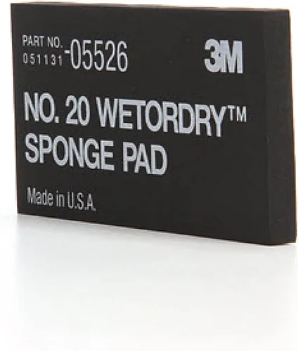 Vista 11 de 3M Wetordry esponja n.º 20 (2-3/4 pulgadas x 5-1/2 pulgadas x 3/8 pulgadas), 1, Negro