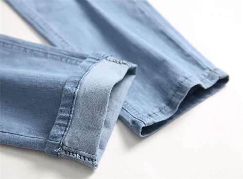 Vista 7 de Pantalón de jean elastizado ajustado moderno para hombre