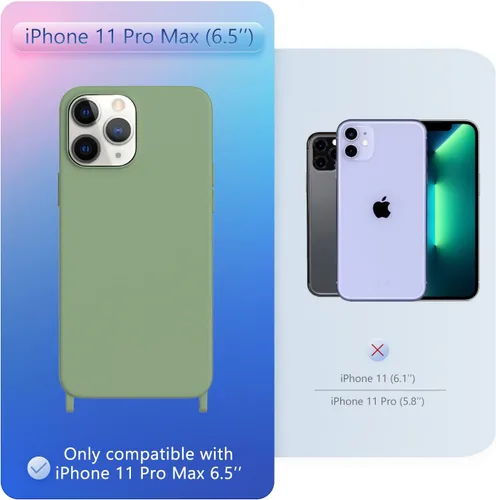 Vista 355 de Funda compatible con iPhone 8 Plus, iPhone 7 Plus/6 Plus/6S Plus con cordón, funda cruzada para iPhone con correa ajustable de silicona para iPhone