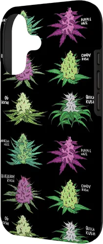 Vista 2 de Weed Pattern Kind of Weed Pot Stoner Marihuana Cannabis Leaf Case para iPhone 17