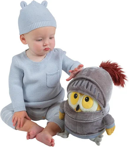 Vista 8 de Manhattan Toy Knight Owl - Animal de peluche con licencia oficial de 10 pulgadas