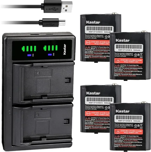 Vista 7 de Kastar Cargador de batería dual inteligente para Motorola ULFRS4002A ULFRS-4002A, TalkAbout EM1000 EM1000R EM1020R FV800 FV800R T4800 T4900 T5000