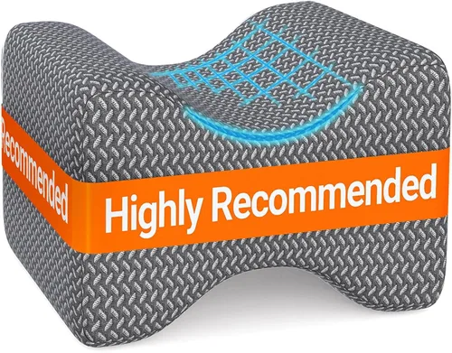 Vista 15 de BlissTrends Almohada de rodilla de espuma viscoelástica, almohada de rodilla para dormir de lado, almohadas de piernas para dormir circulación