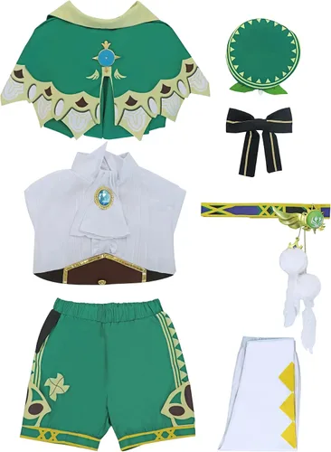 Vista 3 de DAZCOS Disfraz de Sangonomiya Kokomi Venti Klee para cosplay de Genshin para Halloween