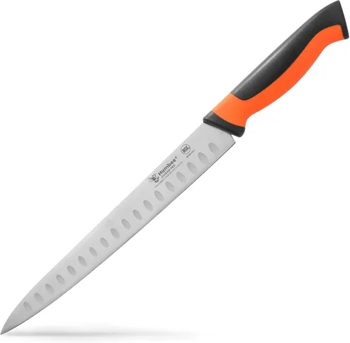Vista 8 de Cuchillo rebanador de 6 pulgadas con borde Granton, negro, serie DT-40