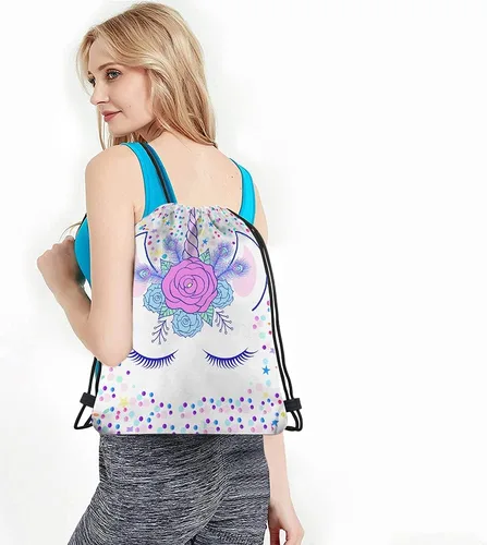 Vista 4 de Skulls - Bolsas con cordón para gimnasio, bolsa con cordón, Multi-a127, Mochilas de viaje