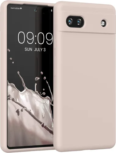 Vista 60 de kwmobile Funda Compatible con Google Pixel 6 Pro - Funda de teléfono de silicona TPU con acabado suave - Azul Arrecife