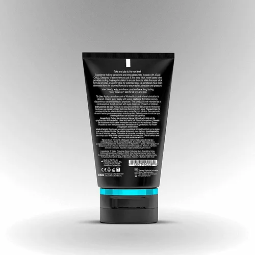 Vista 2 de Wicked Jelle Chill - Lubricante de gel anal refrescante a base de agua, 4.1 fl oz (4 fl oz)