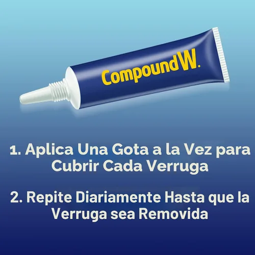 Vista 5 de Compound W Removedor de verrugas de gel de acción rápida de máxima resistencia, 0.25 onzas, paquete de 2 Fast Acting, Liquid Wart Remover