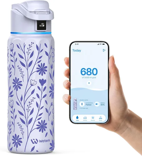 Vista 31 de WaterH BOOST - Rastreador inteligente de botellas de agua con recordatorio Negro