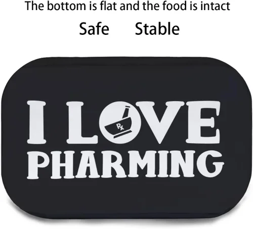 Vista 6 de Funny Pharmacists I Love Pharmacy Technician - Lonchera térmica portátil con bolsillo frontal, reutilizable, a prueba de fugas, para mujeres
