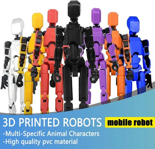 Vista 2 de Rugwun Figura de acción de Titan 13 2026, figuras de acción de robot móvil multiarticuladas, figura de acción impresa en 3D Nova 13, 13 figuras