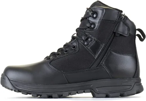 Vista 2 de LA Police Gear LAPG Sector - Botas de trabajo con cremallera lateral para Negro