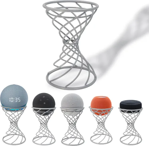 Vista 10 de Dutiplus Soporte decorativo de mesa con altavoz inteligente para Echo Dot 3ª/4ª/5ª generación, Echo 4ª/5ª generación, Echo Glow, Apple Homepod Mini