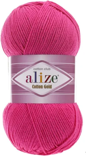 Vista 31 de 55% algodón 45% acrílico Alize Cotton Gold Yarn 1 madeja/bola 3.53 oz 360 yardas (1-crema)
