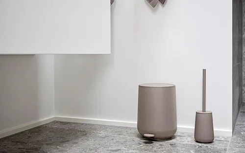 Vista 3 de Zone Denmark Modern Elegance Nova - Contenedor de baño, contenedor de cosméticos y papelera, diseño elegante para baños elegantes y gestión