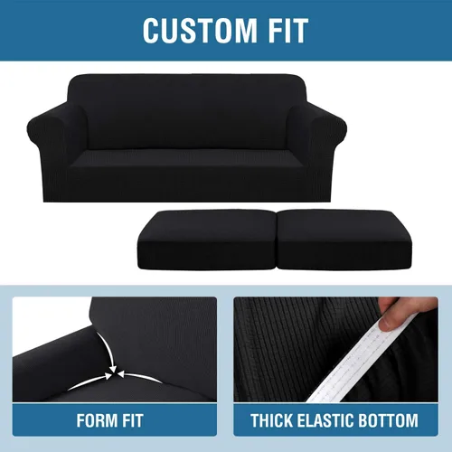 Vista 4 de H.VERSAILTEX Fundas de Sofá Elásticas para Cojines Fundas de Sofá para Muebles de Sala Fundas Protectoras