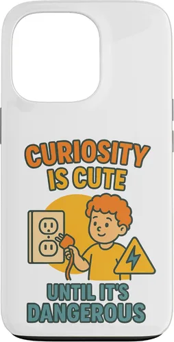 Vista 10 de Curiousity is Cute Workplace & Home Safety Awareness Gift Case for iPhone 16