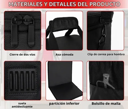 Vista 7 de TORIBIO Bolsa de almacenamiento para batidora de cocina compatible con KitchenAid y accesorios extra, bolsa/estuche portátil para batidora de 4.5