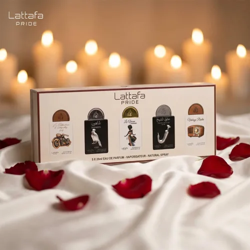 Vista 5 de Lattafa Giftset Collection Eau De Parfum Almizcle, Ámbar, Amaderado, Afrutado Fragancia de Perfume de Larga Duración