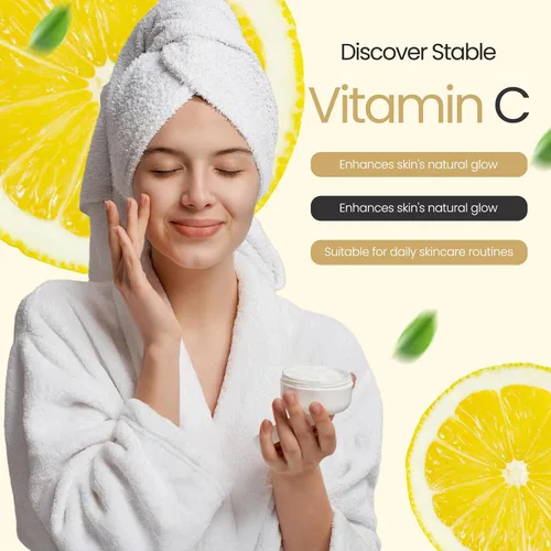 Vista 4 de Polvo de ácido ascórbico etílico y derivado estable de vitamina C que ayuda a absorber la vitamina C para la piel, mejorar el brillo de la piel