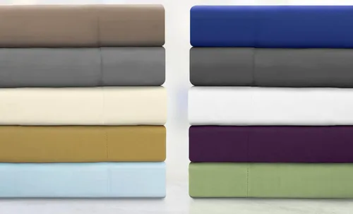 Vista 5 de Superior Juego de funda de edredón de rayón de bambú de 300 hilos, incluye 1 funda de edredón con cierre de botón, 2 fundas de almohada, suave