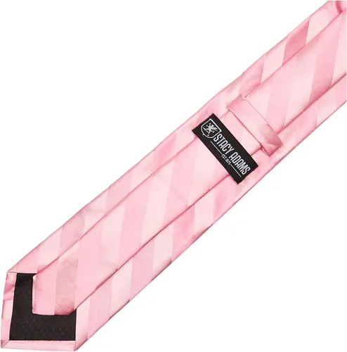 Vista 14 de Stacy Adams Conjunto de corbata de rayas formales de tejido sólido para hombre