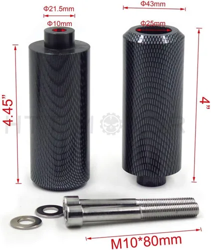 Vista 2 de MT219-017 - Protector de Marco Extendido Compatible con 2004 2005 2006 2007 2008-2012 Fz-6 Fz-6S 600 Cn