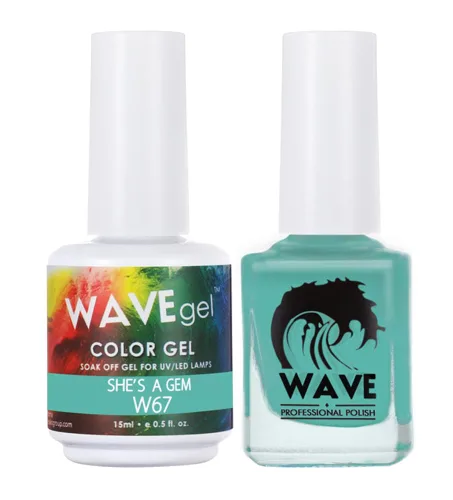 Vista 108 de WAVEGEL - Juego dúo de gel y esmalte de uñas a juego - Colección Simplicity - #P109 Blizzard I 0.5 onzas