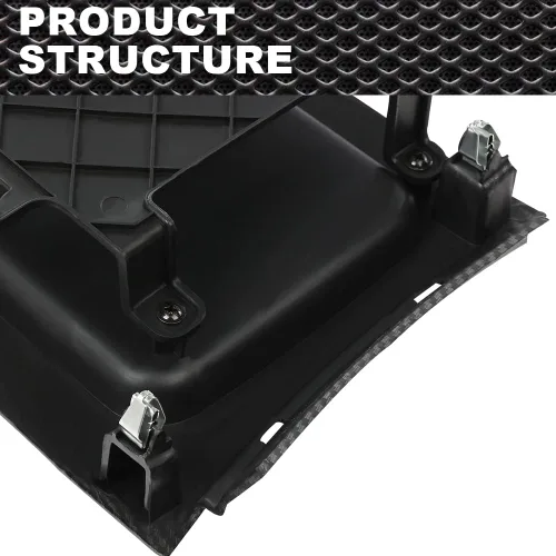 Vista 3 de CNNELL Bisel de la bandeja de la consola de cambios, color negro, compatible con Dodge Charger 2011-2017