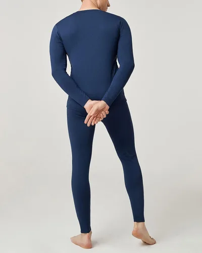 Vista 2 de LAPASA Men's Thermal Underwear Set Soft Fleece Lined Long Johns LightMidHeavy Weight Base Layer Top & Bottom M11M24M57