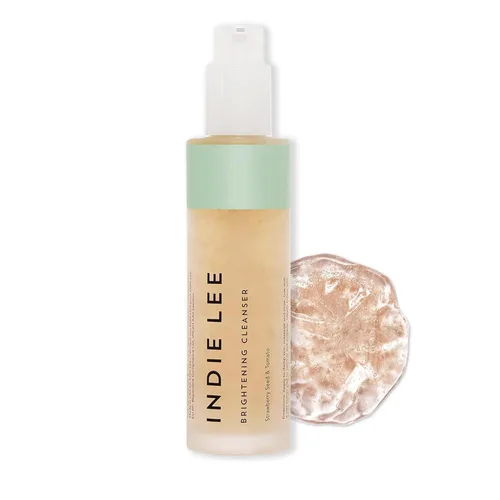 Vista 8 de Indie Lee Limpiador facial iluminador, limpiador hidratante diario de tamaño de viaje, removedor de maquillaje y mascarilla exfoliante