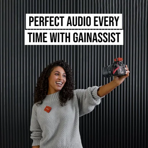 Vista 6 de RØDE Wireless GO (Gen 3) - Micrófono inalámbrico compacto - Audio impecable, grabación de punto flotante de 32 bits, control automático de nivel