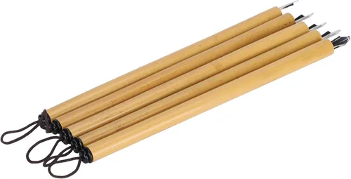 Vista 3 de Health Gear - 5 bolígrafos de bambú para caligrafía, bolígrafo de inmersión para caligrafía árabe (punta angular)