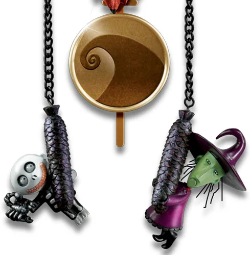 Vista 4 de The Bradford Exchange reloj cucú, reloj de pared de La Pesadilla antes de Navidad de Tim Burton
