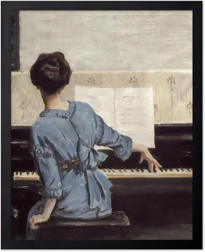 Vista 89 de Poster Master Póster de pintura vintage de The Keynote - Impresión retro de mujer a pie - Arte impresionista - Regalo para hombres y mujeres