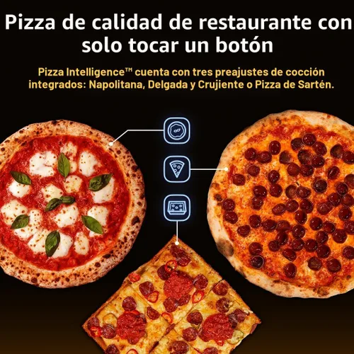 Vista 5 de Ooni Volt 2 - Horno eléctrico de pizza para interiores, horno tostador eléctrico versátil para encimera, cocina pizzas de 12 pulgadas y más