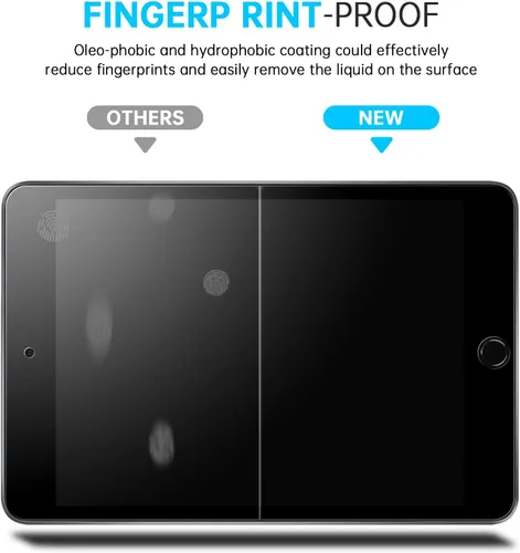 Vista 5 de Paquete de 2 protectores de pantalla para iPad Mini 5 Película de vidrio templado ultra transparente para iPad Mini 4 2015 Protector de pantalla
