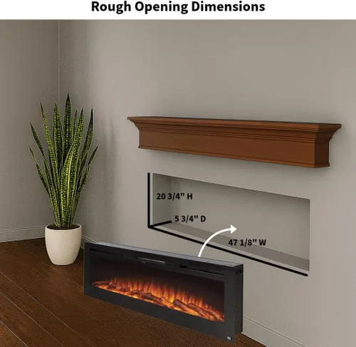 Vista 13 de Touchstone Sideline - Chimenea eléctrica empotrable