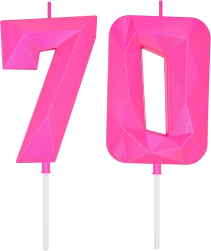 Vista 129 de DERVENTA Vela Grande de Cumpleaños Número 3D Verde Luminoso de 3.7 Pulgadas Celebración de Fiesta Aniversario Decoración Adorno para Pastel 1 Pieza