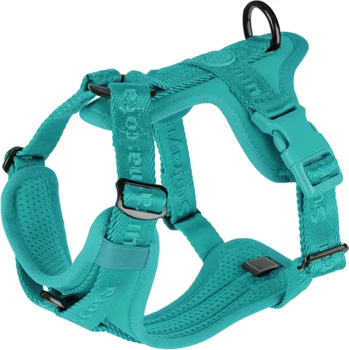 Vista 12 de Arnés para perro sin tirones con licra, dispersión de fuerza de tres puntos y acolchado 3D, malla transpirable ajustable para perros pequeños