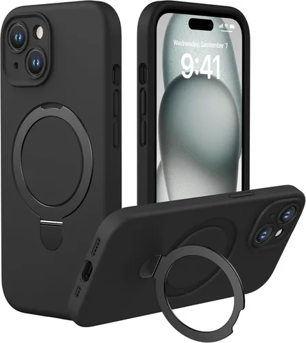Vista 13 de CellEver Funda magnética fuerte para iPhone 14 Pro Max [para carga MagSafe] [protección de cámara] protección de alta resistencia, funda de silicona
