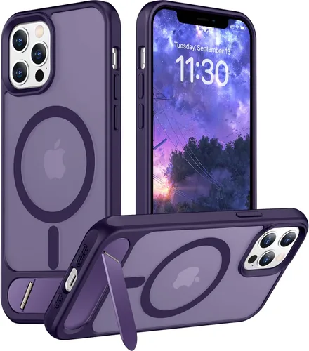 Vista 106 de Funda para iPhone 11 con compatibilidad magnética, [Soporte invisible incorporado][Compatible con MagSafe]