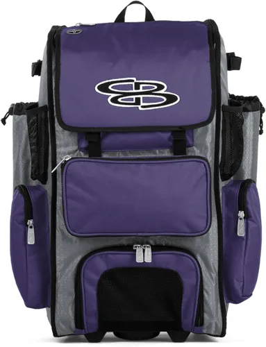Vista 77 de Boombah Rolling Superpack - Bolsa para equipo de béisbol/sóftbol, varios colores, mango telescópico y capacidad para 4 murciélagos, versión