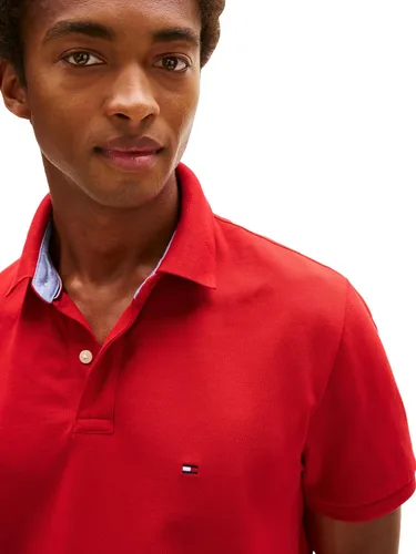Vista 101 de Tommy Hilfiger Polo de piqué de algodón de manga corta para hombre en ajuste regular
