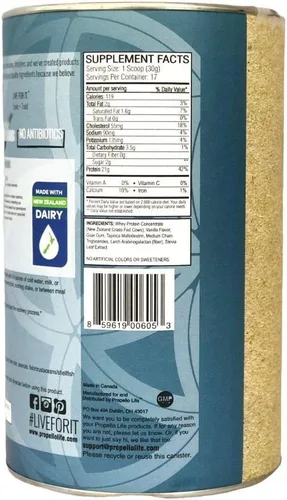 Vista 2 de Propello Life Proteína de suero en polvo alimentada con pasto (grano de vainilla, 17 porciones)