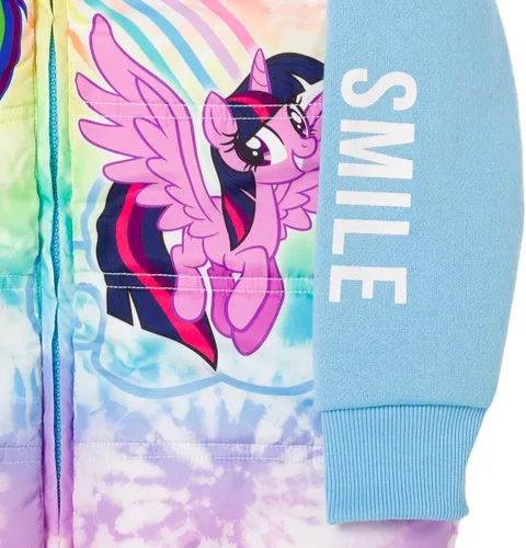 Vista 7 de My Little Pony Rainbow Dash - Chaqueta con cremallera para niñas de niños pequeños a niños pequeños